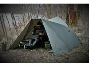 MIVARDI Přístřešek Quick Set + křeslo CamoCODE Express