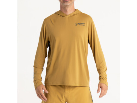 Adventer & fishing Funkční hoodie UV tričko Sand