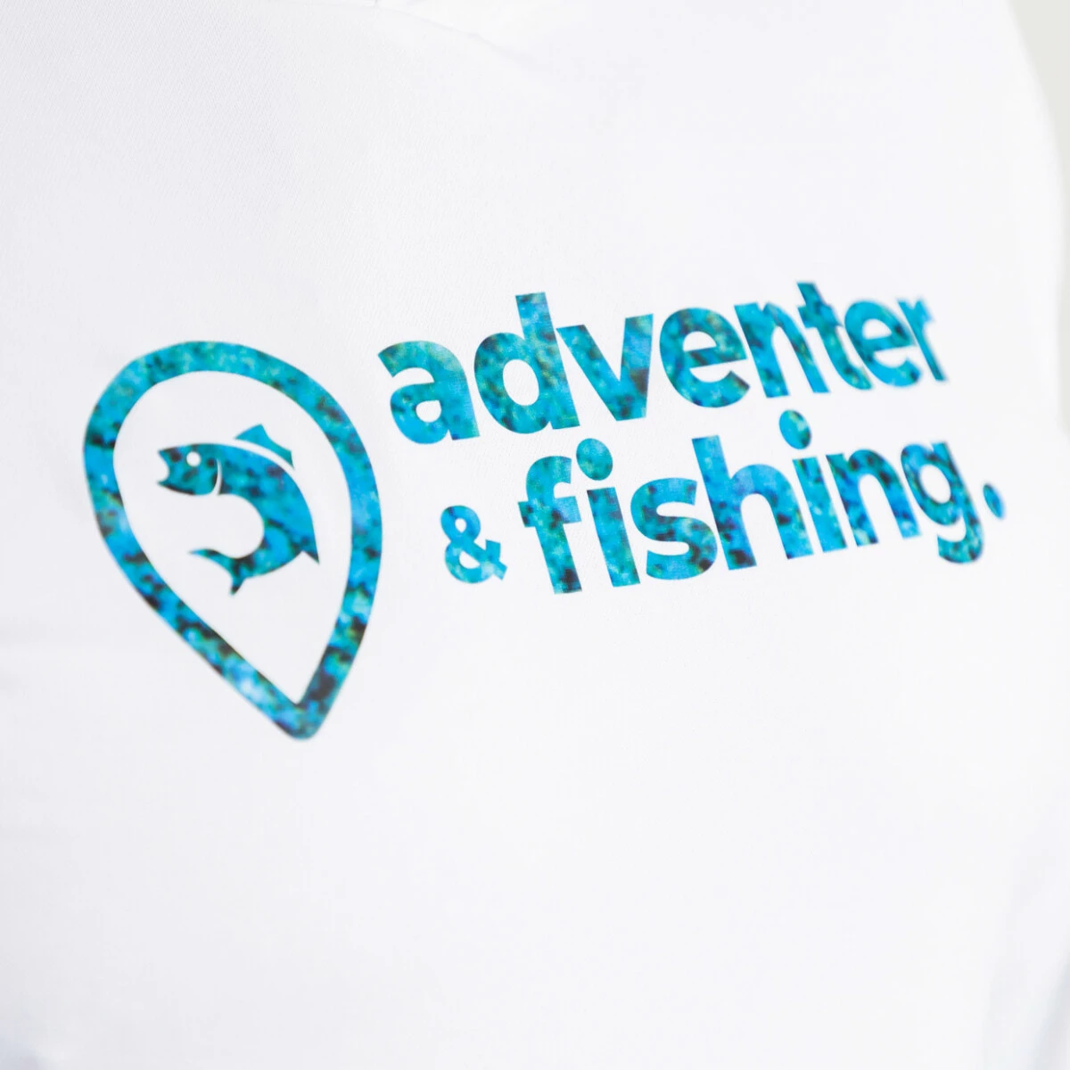 Adventer & fishing Funkční hoodie UV tričko White & Bluefin
