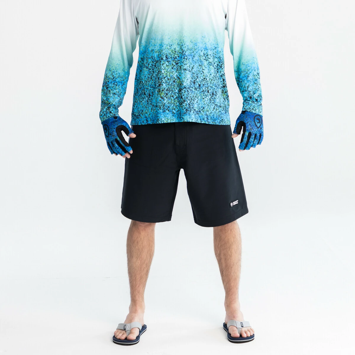 Adventer & fishing Rybářské kraťasy Simply Black