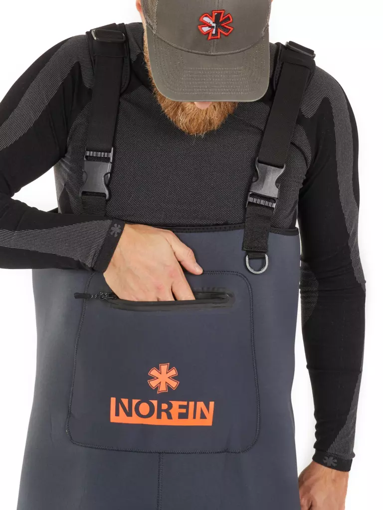 Norfin brodící kalhoty Waders Shadow Neoprene Bootfoot vel. 43-M