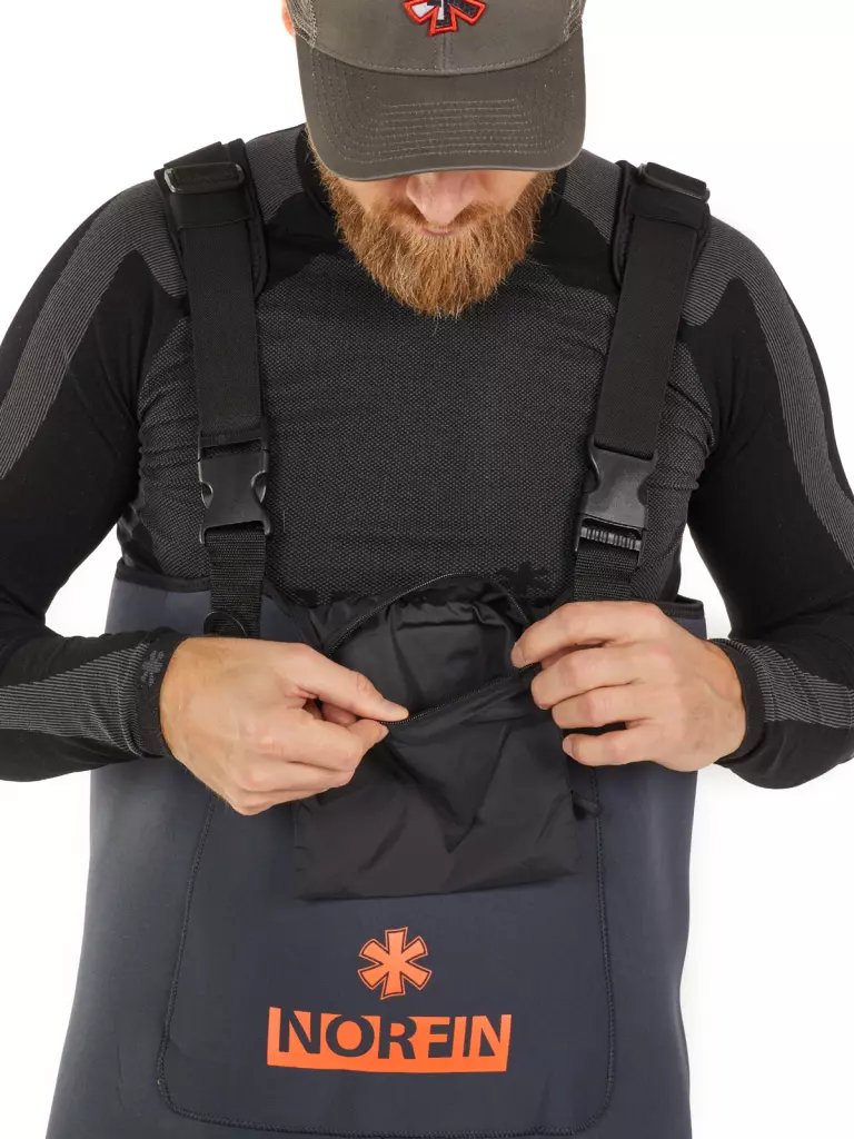 Norfin brodící kalhoty Waders Shadow Neoprene Bootfoot vel. 44-L