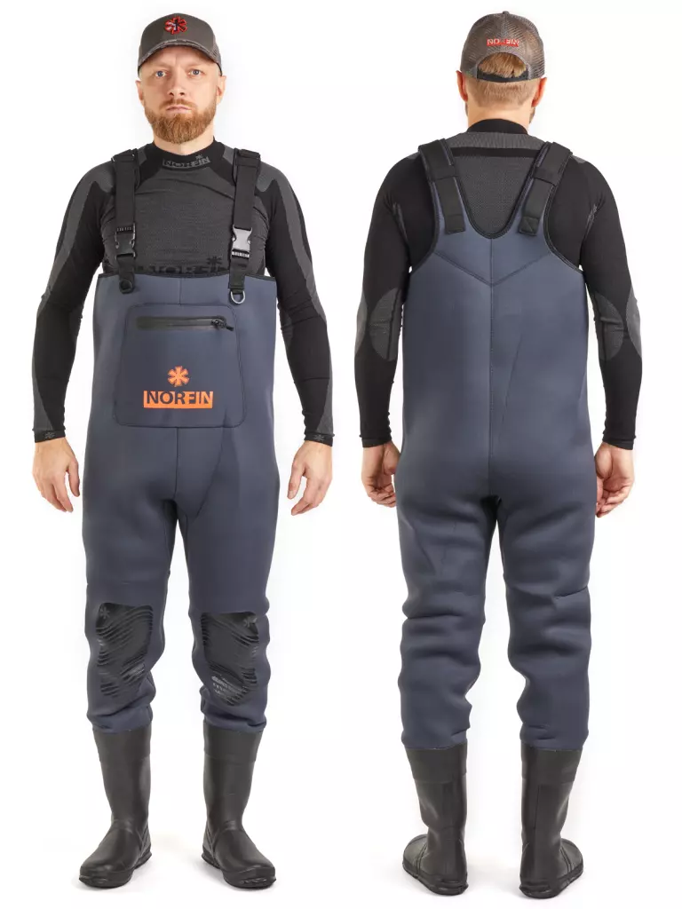 Norfin brodící kalhoty Waders Shadow Neoprene Bootfoot vel. 44-XL