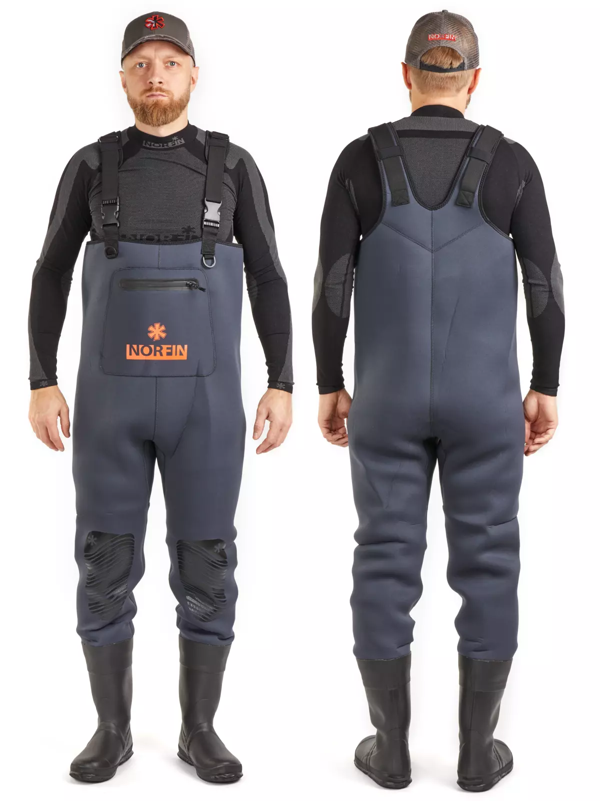 Norfin brodící kalhoty Waders Shadow Neoprene Bootfoot