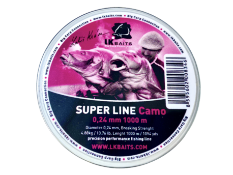 LK Baits Super Line Camo 0,28mm 1000m VÝPRODEJ