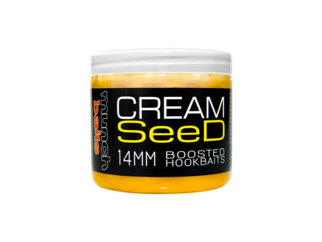 Dipované boilies Munch Baits Cream Seed 200ml