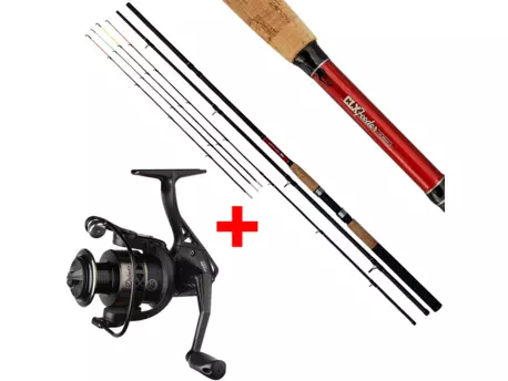 Giants fishing Prut CLX Feeder 3,6m 90g + Naviják Deluxe Reel FD 2000