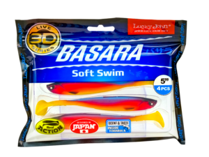 Lucky John 3D Basara Soft Swim 5" barva PG07 - 4ks