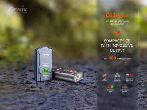 Fenix Nabíjecí baterka  E03R V2.0