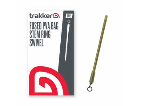 Trakker Products Trakker Dřík do inline olov Fused PVA Bag Stem - Ring Swivel 5ks