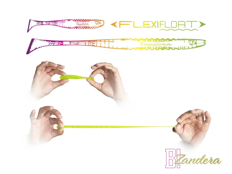 Umělá nástraha Delphin ZANDERA FlexiFLOAT UVs / 5ks