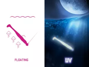 Umělá nástraha Delphin ZANDERA FlexiFLOAT UVs / 5ks