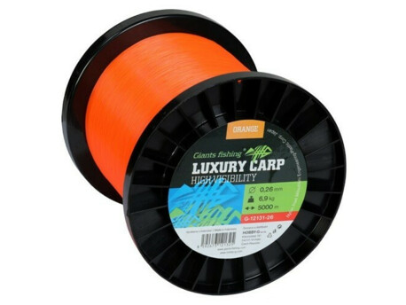 GIANTS FISHING Vlasec Luxury Carp High-Visibility Orange 0,23mm 5,9kg 600m VÝPRODEJ