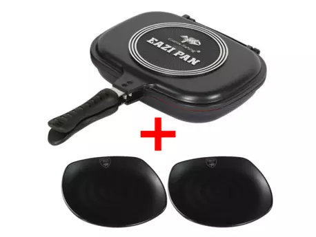 Giants fishing Pánev na vaření Eazi Pan Medium + 2x Talíř Plate Black Large ZDARMA!