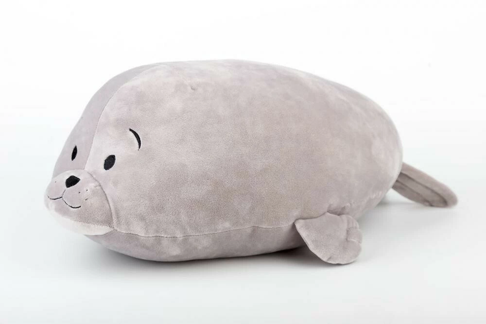 Plyšák SLEEP WELL polštářek mikrospandex 35cm - TULEŇ ŠEDÝ VÝPRODEJ