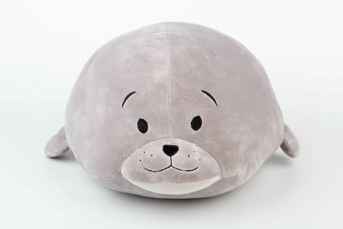 Plyšák SLEEP WELL polštářek mikrospandex 35cm - TULEŇ ŠEDÝ VÝPRODEJ