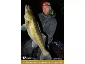 Nástěnný rybářský kalendář na rok 2024