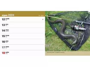 Stolní rybářský kalendář na rok 2024 VÝPRODEJ
