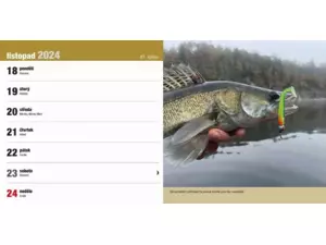 Stolní rybářský kalendář na rok 2024 VÝPRODEJ