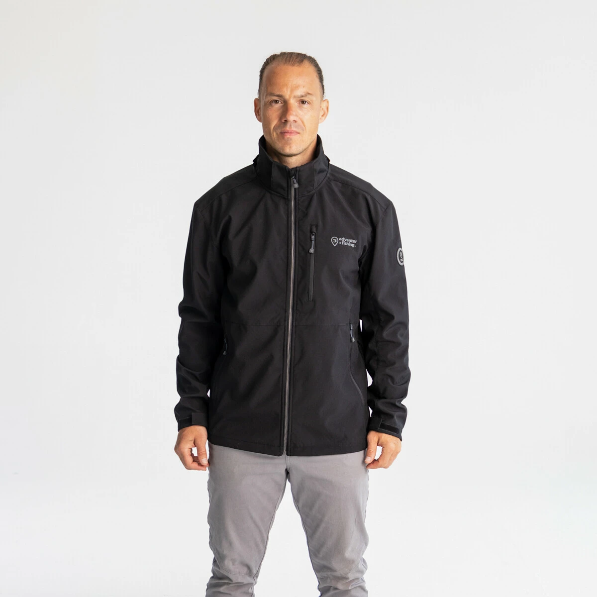 Adventer & fishing Softshellová bunda Black