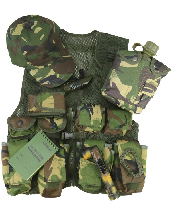 KOMBAT Set JUNIOR dětský ADVENTURE VEST KIT DPM