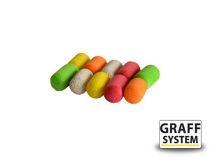 Graff Zig-Rig Plovoucí váleček 7x13mm Mix barev 10ks