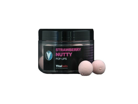 Vitalbaits Pop-Up Strawberry Nutty Washed Out Pink 50g 14mm