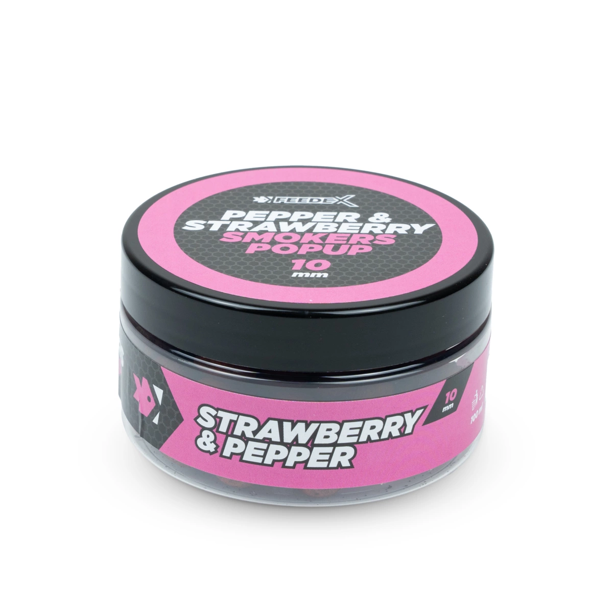 FEEDER EXPERT Smokers pop-up 100ml - Jahoda Pepř 10mm