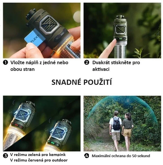 FlexTail Repelent proti hmyzu Tiny Repel 3-in-1