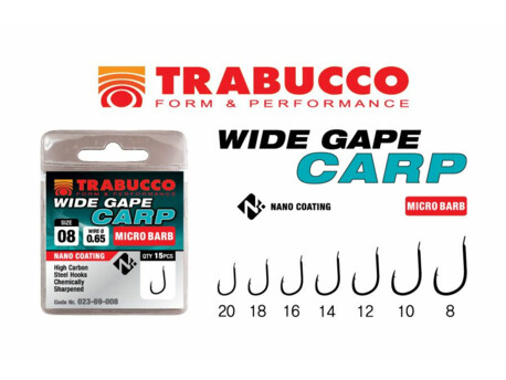 Trabucco háčky Wide Gape Carp Micro Barb