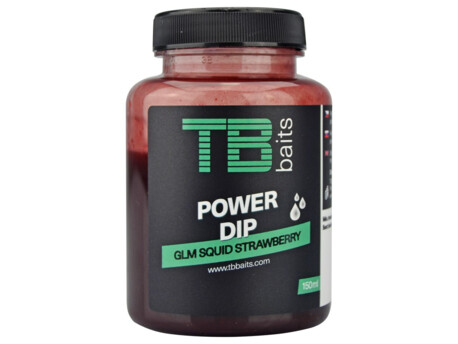 TB Baits Power Dip GLM Squid Strawberry 150 ml