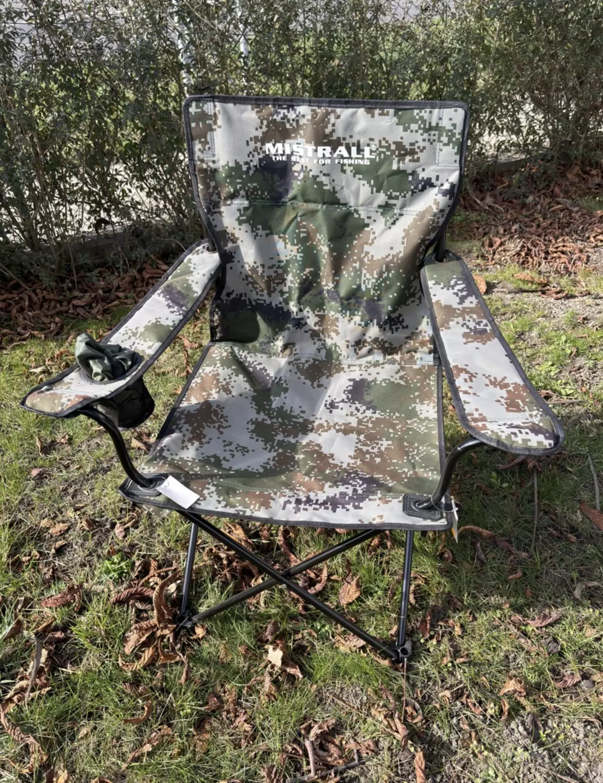 Mistrall rybářská židle vel. L, Maskáč VYSTAVENÝ KUS