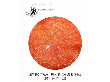 Tommi-fly SPECTRA DUBBING MIX - červený