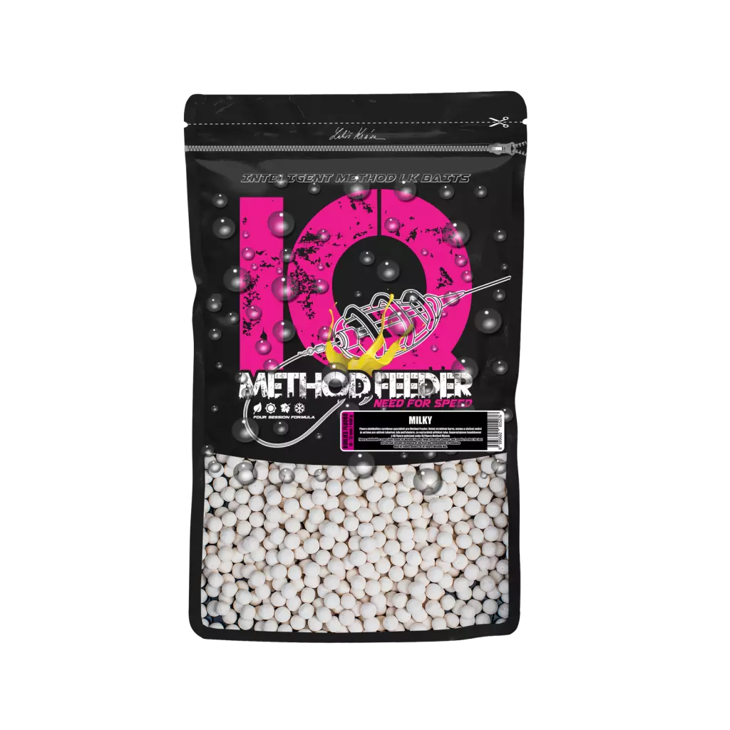 LK Baits IQ Method Feeder Boilies 10-12mm,600g Česnek