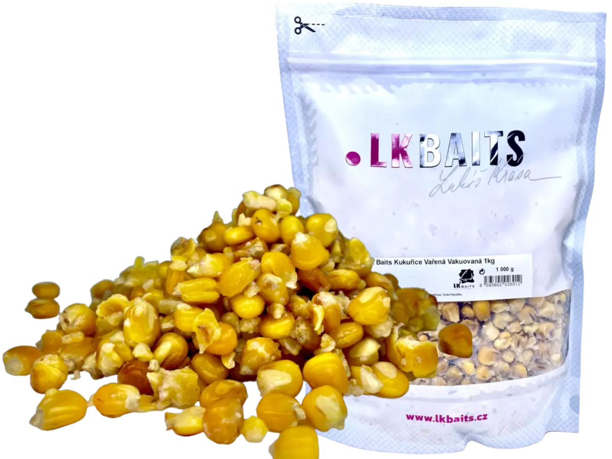 LK Baits Kukuřice vařená ochucená Česnek 1kg