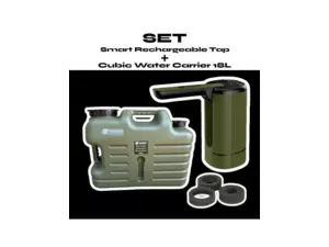 Set Automatická Pumpa Smart Rechargeable Tap + Kanystr Cubic Water Carrier 18 l