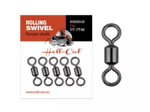Hell-Cat Pevnostní obratlík Power Rolling Swivel 5ks