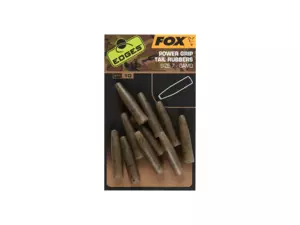 Fox Převleky Edges Camo Powergrip Tail Rubbers 10 ks Velikost 7