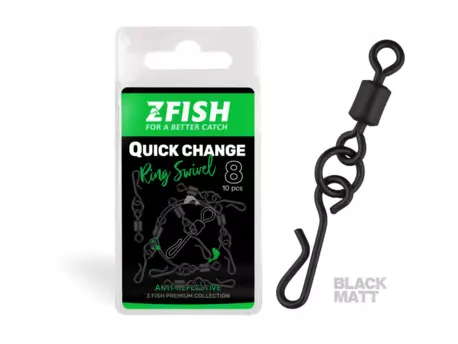 ZFISH Obratlík Quick Change Ring Swivel Matt vel.8