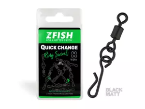 ZFISH Obratlík Quick Change Ring Swivel Matt vel.8