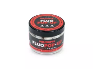 MIKBAITS Plovoucí fluo boilie 150ml - Chilli Česnek 14mm