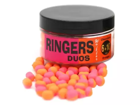 RINGERBAITS LTD Ringers - Wafters Duos oranžová & růžová 6+10mm 50g