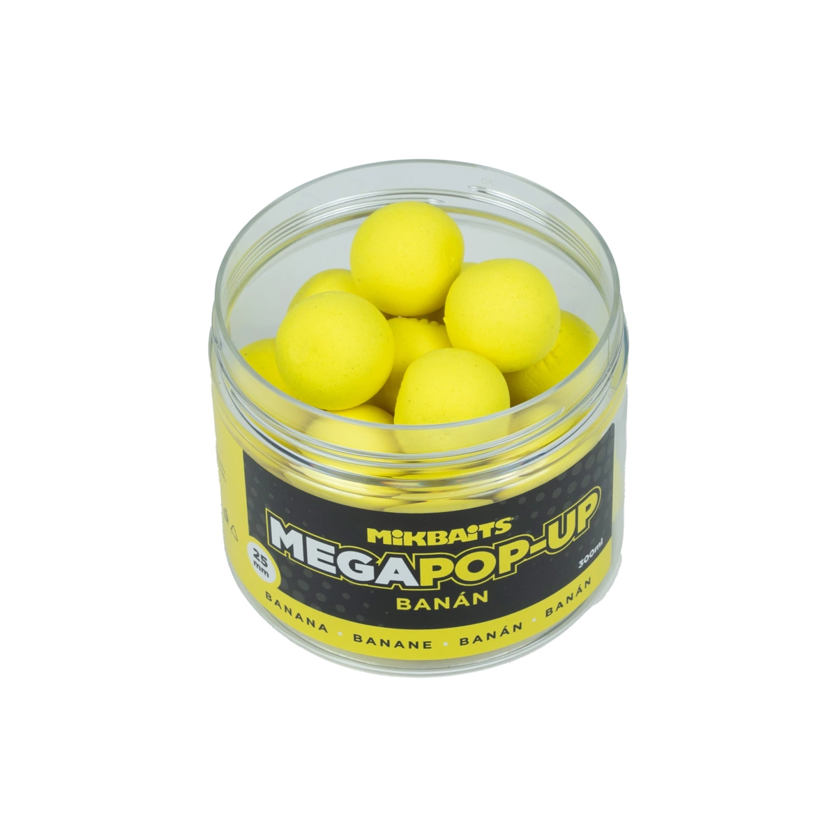 MIKBAITS Mega fluo pop-up 300ml - Banán 25mm