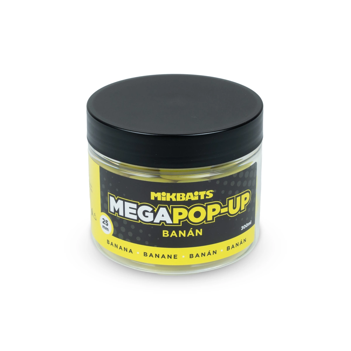 MIKBAITS Mega fluo pop-up 300ml - Banán 25mm