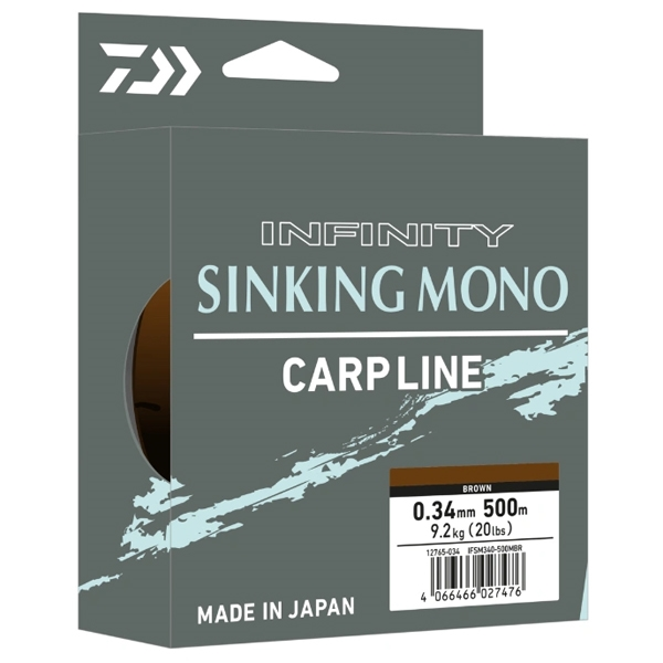 Daiwa Vlasec Infinity Sinking Mono Brown 500m 0,285mm