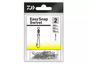Daiwa Obratlík s karabinkou Easy Snap Swivel Velikost 2 22kg 10ks