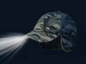 Zimní LED kšiltovka Delphin OutLINE Camo