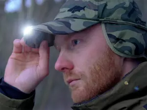 Zimní LED kšiltovka Delphin OutLINE Camo