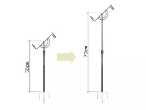 Teleskopický držák na prut Delphin FlexiSTICK