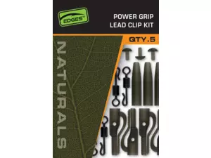 Fox Montáž Edges Naturals Power Grip Lead clip kit 5 ks
